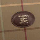 Burberrys Nova Check Hand Bag Canvas Beige Gold Tone Auth ep16747-16