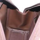 Burberrys Nova Check Hand Bag Canvas Beige Gold Tone Auth ep16747-19