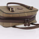 Burberrys Nova Check Hand Bag Canvas Beige Gold Tone Auth ep16747-7