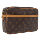 LOUIS VUITTON Monogram Compiegne 23 Clutch Bag M51847 LV Auth ep16750A-1