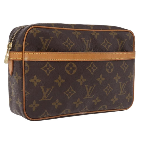 LOUIS VUITTON Monogram Compiegne 23 Clutch Bag M51847 LV Auth ep16750A