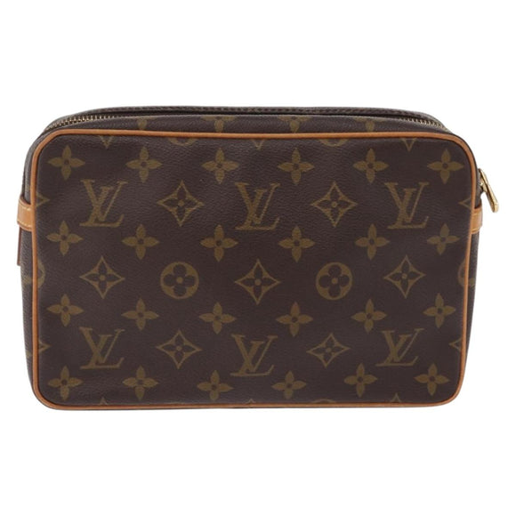 LOUIS VUITTON Monogram Compiegne 23 Clutch Bag M51847 LV Auth ep16750A