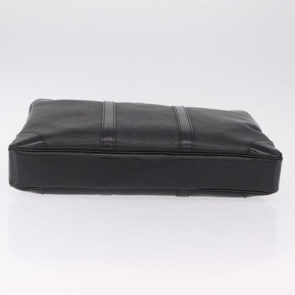 LOUIS VUITTON Epi Porte Documents Voyage Business Bag Black M54472 Auth ep16753