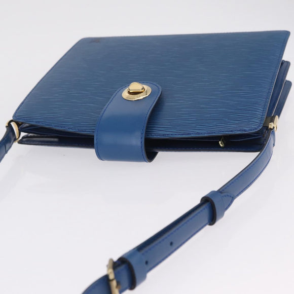 LOUIS VUITTON Epi Capuchin Shoulder Bag Blue M52345 LV Auth ep16754A