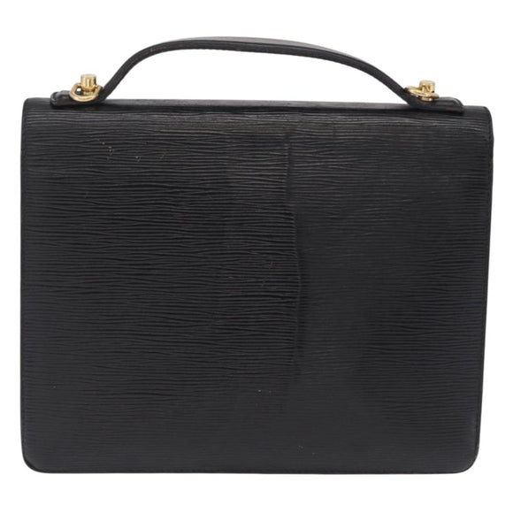 LOUIS VUITTON Epi Monceau 28 Hand Bag Black M52122 LV Auth ep16756