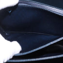 CELINE Shoulder Bag Leather Navy Gold Tone Auth ep16758-25