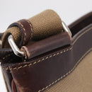 PRADA Shoulder Bag Canvas Beige Silver Auth ep16765-13