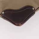 PRADA Shoulder Bag Canvas Beige Silver Auth ep16765-15