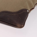 PRADA Shoulder Bag Canvas Beige Silver Auth ep16765-16