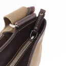 PRADA Shoulder Bag Canvas Beige Silver Auth ep16765-20