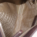 PRADA Shoulder Bag Canvas Beige Silver Auth ep16765-22