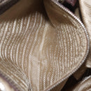 PRADA Shoulder Bag Canvas Beige Silver Auth ep16765-27