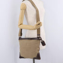 PRADA Shoulder Bag Canvas Beige Silver Auth ep16765-29