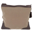PRADA Shoulder Bag Canvas Beige Silver Auth ep16765-3