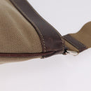PRADA Shoulder Bag Canvas Beige Silver Auth ep16765-6