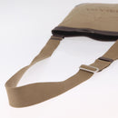 PRADA Shoulder Bag Canvas Beige Silver Auth ep16765-9