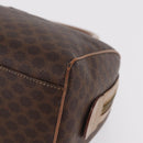 CELINE Macadam Hand Bag PVC Brown Gold Tone Auth ep16767-11