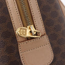 CELINE Macadam Hand Bag PVC Brown Gold Tone Auth ep16767-15