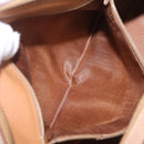 CELINE Macadam Hand Bag PVC Brown Gold Tone Auth ep16767-21