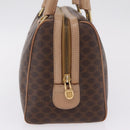 CELINE Macadam Hand Bag PVC Brown Gold Tone Auth ep16767-5