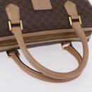 CELINE Macadam Hand Bag PVC Brown Gold Tone Auth ep16767-7