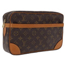 LOUIS VUITTON Monogram Compiegne 28 Clutch Bag M51845 LV Auth ep16769A-1