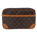 LOUIS VUITTON Monogram Compiegne 28 Clutch Bag M51845 LV Auth ep16769A-2