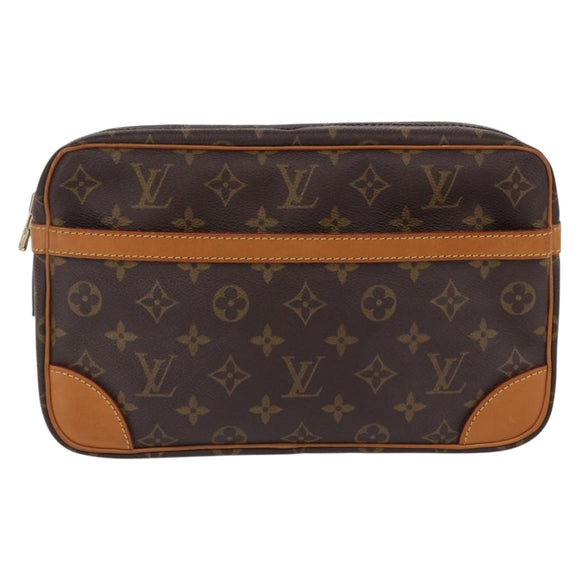 LOUIS VUITTON Monogram Compiegne 28 Clutch Bag M51845 LV Auth ep16769A