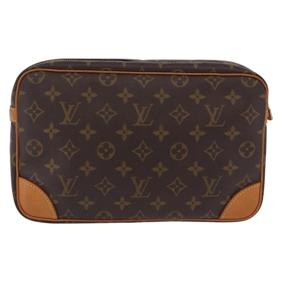 LOUIS VUITTON Monogram Compiegne 28 Clutch Bag M51845 LV Auth ep16769A