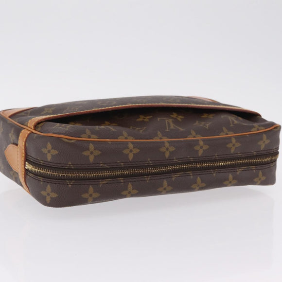 LOUIS VUITTON Monogram Compiegne 28 Clutch Bag M51845 LV Auth ep16769A