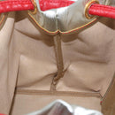 LOEWE Anagram Shoulder Bag Coated Canvas Silver Gold Auth ep16771-19