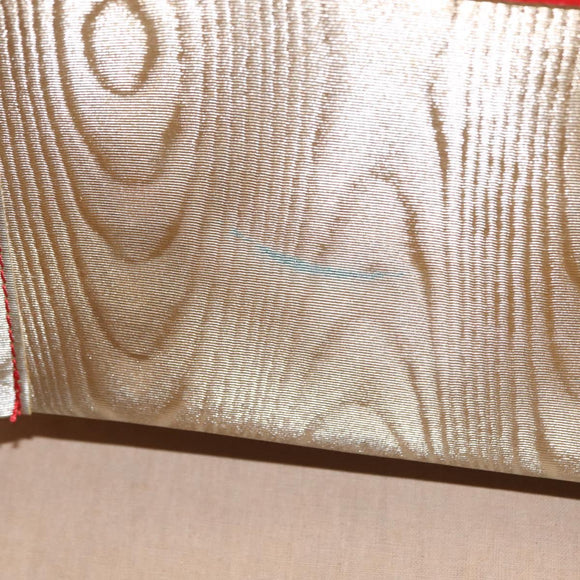 LOEWE Anagram Shoulder Bag Coated Canvas Silver Gold Auth ep16771