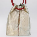 LOEWE Anagram Shoulder Bag Coated Canvas Silver Gold Auth ep16771-6