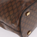 CELINE Macadam Tote Bag PVC Brown Gold Tone Auth ep16772A-10