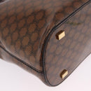 CELINE Macadam Tote Bag PVC Brown Gold Tone Auth ep16772A-12