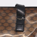 CELINE Macadam Tote Bag PVC Brown Gold Tone Auth ep16772A-14
