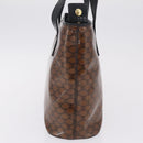 CELINE Macadam Tote Bag PVC Brown Gold Tone Auth ep16772A-4