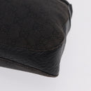 GUCCI GG Canvas Horsebit Shoulder Bag Black 101975 Auth ep16774-13