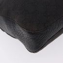 GUCCI GG Canvas Horsebit Shoulder Bag Black 101975 Auth ep16774-14