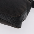 GUCCI GG Canvas Horsebit Shoulder Bag Black 101975 Auth ep16774-15