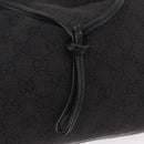GUCCI GG Canvas Horsebit Shoulder Bag Black 101975 Auth ep16774-16