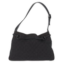 GUCCI GG Canvas Horsebit Shoulder Bag Black 101975 Auth ep16774-3