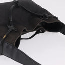 GUCCI GG Canvas Horsebit Shoulder Bag Black 101975 Auth ep16774-7