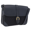 GUCCI Shoulder Bag Canvas Navy Gold Auth ep16775-1