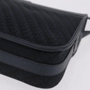 GUCCI Shoulder Bag Canvas Navy Gold Auth ep16775-13