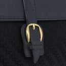 GUCCI Shoulder Bag Canvas Navy Gold Auth ep16775-14