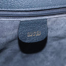 GUCCI Shoulder Bag Canvas Navy Gold Auth ep16775-16