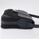 GUCCI Shoulder Bag Canvas Navy Gold Auth ep16775-4
