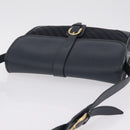 GUCCI Shoulder Bag Canvas Navy Gold Auth ep16775-6