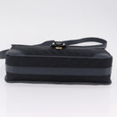GUCCI Shoulder Bag Canvas Navy Gold Auth ep16775-9
